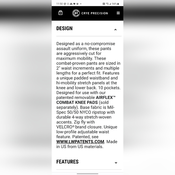 CRYE G3 Field Pants (NWT) - Picture 3 of 4